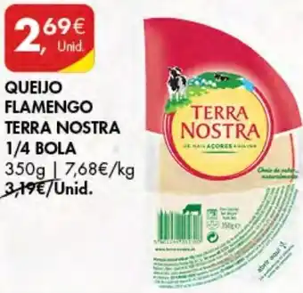Pingo Doce Queijo Flamengo Terra Nostra ¼ Bola 350g promoção