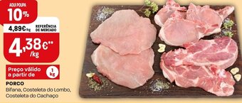 Intermarché Porco Bifana, Costeleta do Lombo, Costeleta do Cachaço 1kg promoção