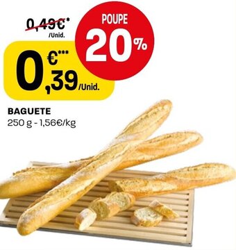 Intermarché Baguete 250g promoção