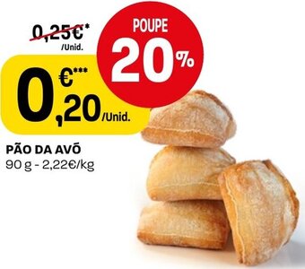 Intermarché Pão da Avó 90g promoção