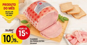 Intermarché Fiambre da Perna Extra Sicasal promoção