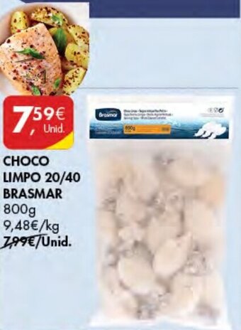 Pingo Doce Choco Limpo 20/40 Brasmar 800g promoção