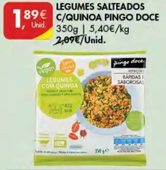 Pingo Doce Legumes Salteados c/Quinoa Pingo Doce 350g promoção