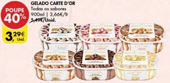 Pingo Doce Gelado Carte D'Or 900ml promoção