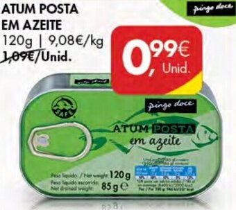 Pingo Doce Atum Posta em Azeite 120g promoção