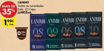 Pingo Doce L'Animo 10 cápsulas promoção