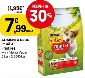 Intermarché Alimento Seco P/ Cão Friskies Mini Menu Vaca 3kg promoção