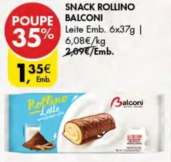 Pingo Doce Snack Rollino /Balconi 6 x 37g promoção