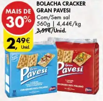 Pingo Doce Bolacha Cracker Gran Pavesi 560g promoção
