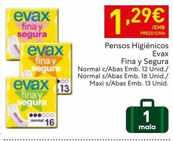 Recheio Absorvente evax promoção