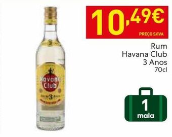 Recheio Rum havana club promoção