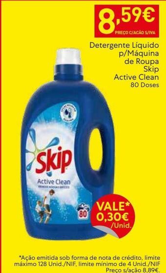 Recheio Detergente líquido skip promoção