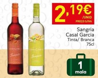 Recheio Sangria casal garcia promoção