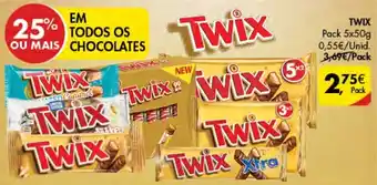 Pingo Doce Twix Chocolates 5 x 50g promoção