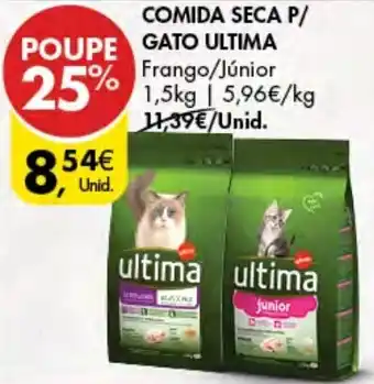 Pingo Doce Comida Seca p/Gato Ultima 1,5kg promoção