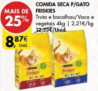 Pingo Doce Comida Seca p/Gato Friskies 4kg promoção