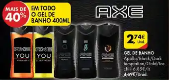 Pingo Doce Axe Gel de Banho 400ml promoção