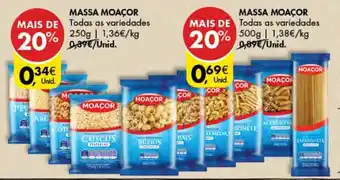 Pingo Doce Massa Moaçor 250g promoção