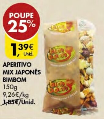 Pingo Doce Aperitivo Mix Japonês Bim Bom 150g promoção