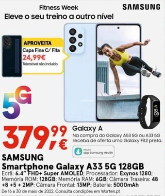 Worten Samsung Smartphone Galaxy A33 5G 128GB promoção