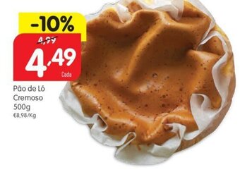 Pão de Lo Cremoso 500g