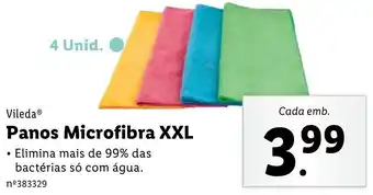 Lidl Vileda Panos Microfibras XXL promoção