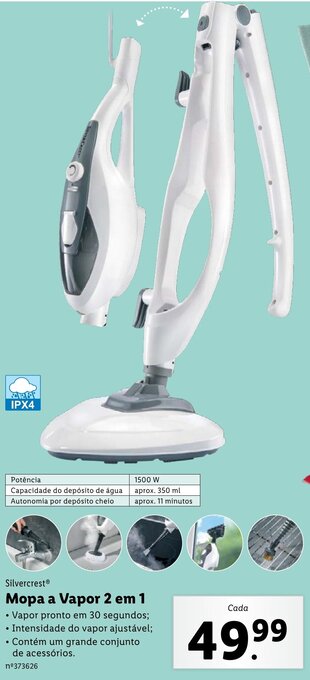 Lidl Silvercrest Mopa a Vapor 2 em 1 promoção