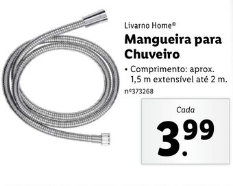 Lidl Livarno Home Mangueira para Chuveiro promoção
