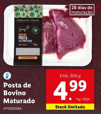 Lidl Posta de Bovino Maturado 300g promoção