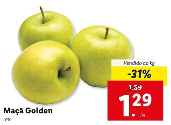 Lidl Maçã Golden promoção