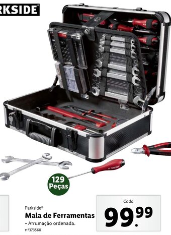 Lidl Parkside Mala de Ferramentas 129 Peças promoção