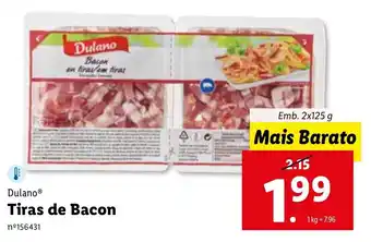 Dulano Tiras de Bacon 2 x 125g