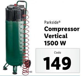 Lidl Parkside Compressor Vertical 1500W promoção