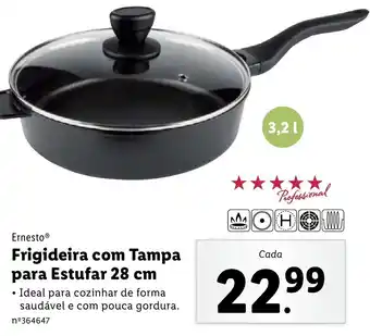Lidl Ernesto Frigideira com Tampa para Estufar 28cm promoção