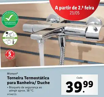Lidl Miomare Torneira Termostática para Banheira /Duche promoção