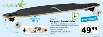 Lidl Muuwmi Longboard em Madeira promoção