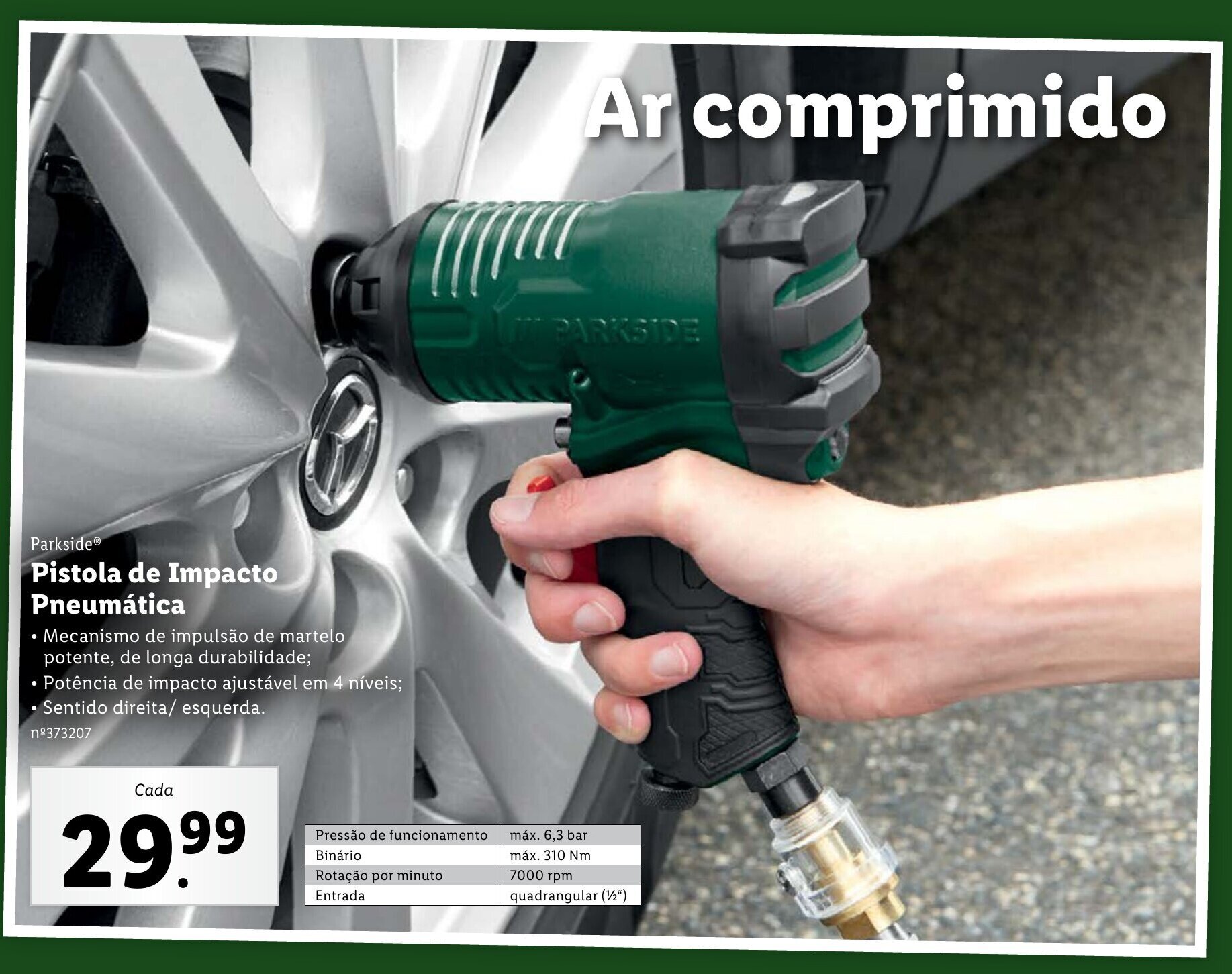 Promoção Parkside Pistola de Impacto Pneumática em Lidl