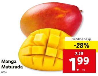 Lidl Manga Maturada promoção