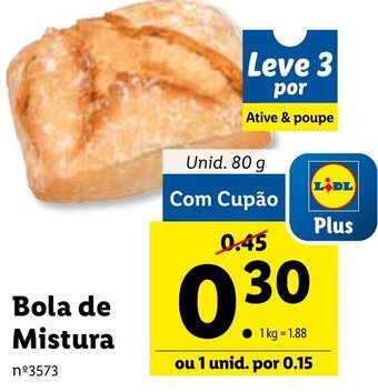 Lidl Bola de Mistura 80g promoção
