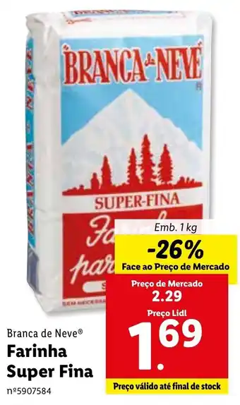 Lidl Branca de Neve Farinha Super Fina 1kg promoção