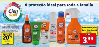 Lidl Spray Solar Infantil FPS50+ promoção