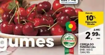 Continente Cereja do Fundão 24+ 500g promoção