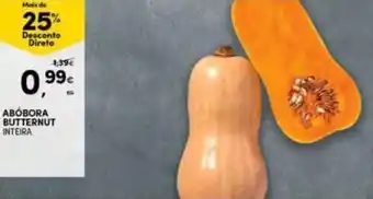 Continente Abóbora Butternut Inteira promoção