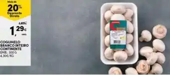 Continente Cogumelo Branco Inteiro Continente 300g promoção