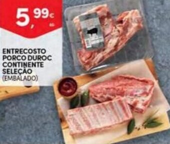 Continente Entrecosto Porco Duroc Continente Seleção promoção