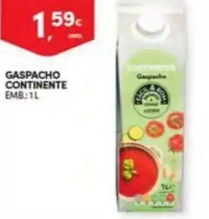 Continente Gaspacho Continente 1L promoção