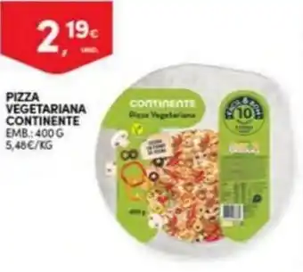 Continente Pizza Vegetariana Continente 400g promoção