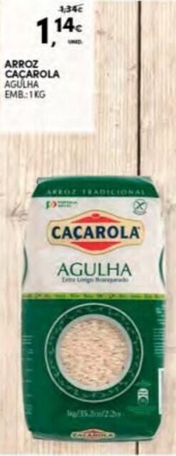 Continente Arroz Caçarola 1kg promoção