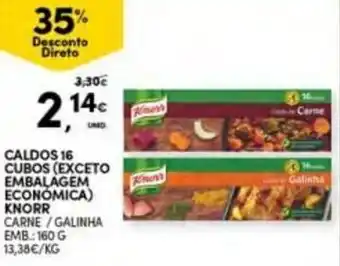 Continente Caldos 16 Cubos Knorr 160g promoção
