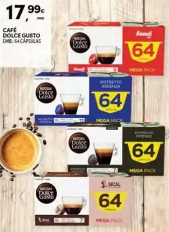 Continente Café Dolce Gusto 64 Cápsulas promoção